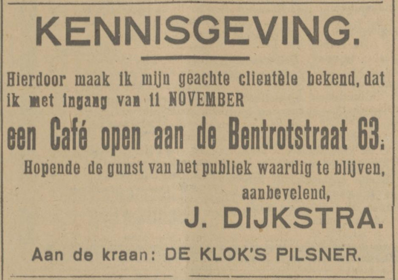 Bentrotstraat 63 cafe J. Dijkstra advertentie Tubantia 11-11-1925.jpg