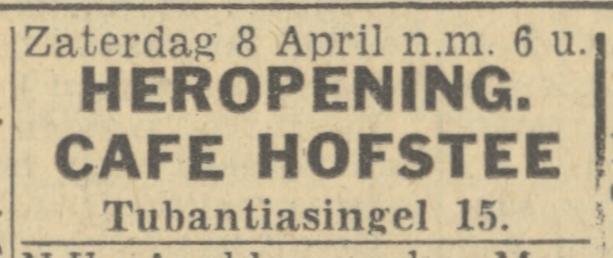 Tubantiasingel 15 cafe Hofstee advertentie Twentsch nieuwsblad 6-4-1944.jpg