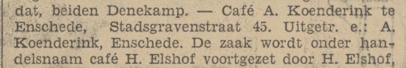 Stadsgravenstraat 45 cafe H. Elshof krantenbericht 15-4-1933.jpg