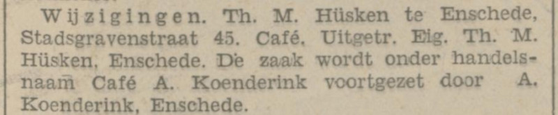 Stadsgravenstraat 45 cafe A. Koenderink krantenbericht 28-9-1931.jpg