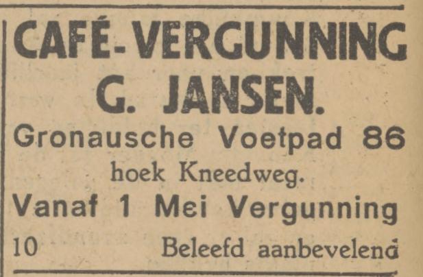 Gronausevoetpad 86 hoek Kneedweg cafe G. Jansen advertentie Tubantia 30-4-1929.jpg