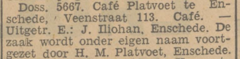 Veenstraat 113 cafe Platvoet krantenbericht Tubantia 16-12-1932.jpg