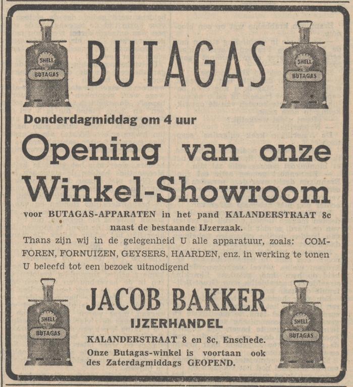 Kalanderstraat 8-8c IJzerhandel Jacob Bakker advertentie Tubantia 23-7-1952.jpg