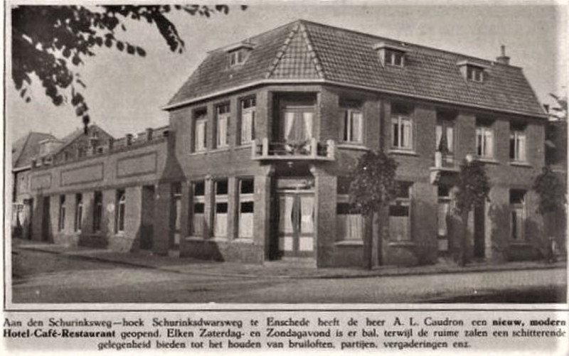 Schurinksweg 34-36 hoek Schurinksdwarsweg Hotel Cafe Caudron 1928.jpg