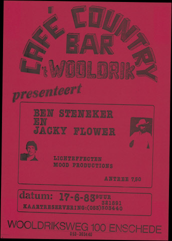 Wooldriksweg 100 cafe country Bar 't Wooldrik poster 17-6-1983.jpeg