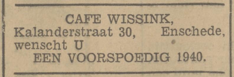 Kalanderstraat 30 cafe Wissink advertentie Tubantia 30-12-1939.jpg