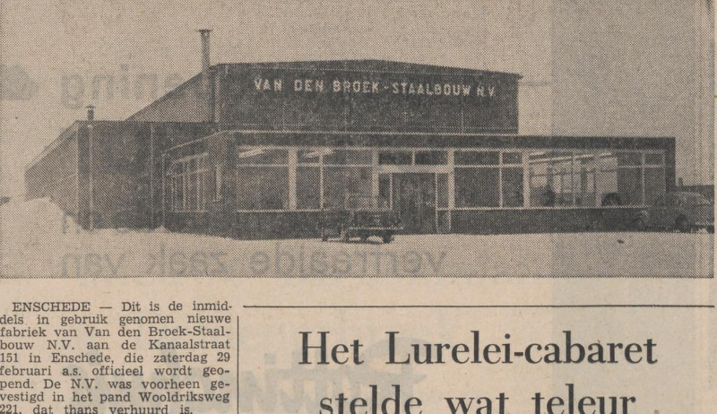 Kanaalstraat 151 Fabriek Van den Broek-Staalbouw N.V. krantenfoto Tubantia 18-2-1964.jpg
