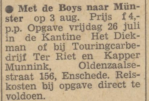 Oldenzaalsestraat 156 kapper Munnink advertentie Tubantia 22-7-1957.jpg
