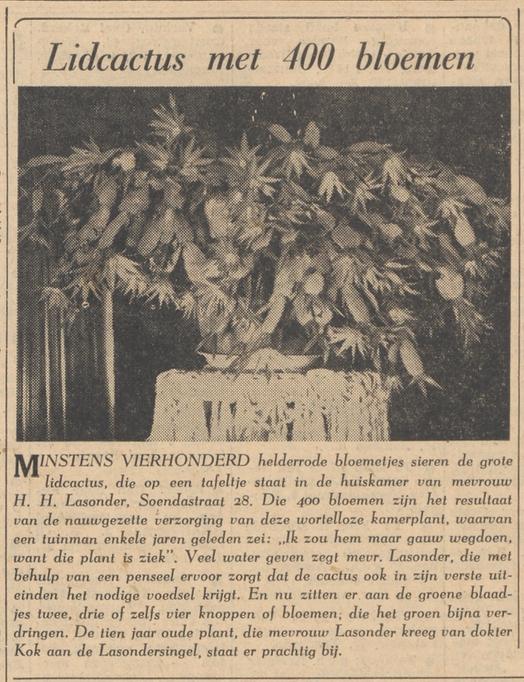 Soendastraat 28 Mevr. H.H. Lasonder krantenbericht Tubantia 3-5-1960.jpg