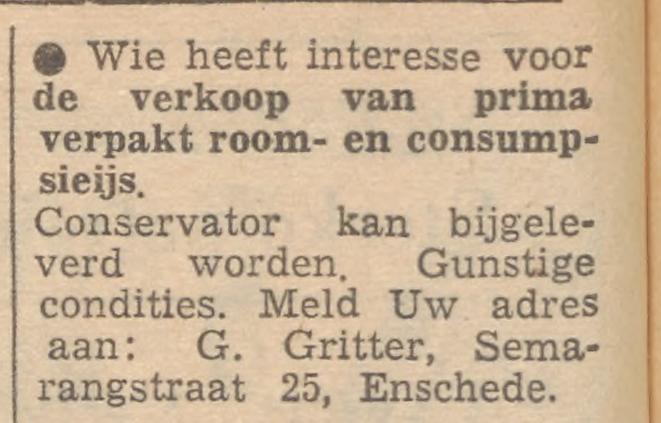 Semarangstraat 25 G. Gritter advertentie Tubantia 24-5-1960.jpg