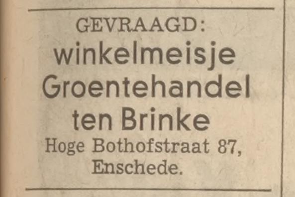Hoge Bothofstraat 57 Groentehandel ten Brinke advertentie Tubantia 15-7-1966.jpg