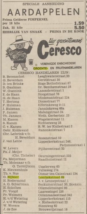 Leeghwaterstraat 33 goente- en fruithandel B. Berenschot advertentie Tubantia 22-3-1967.jpg