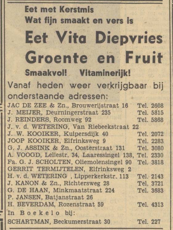 Deurningerstraat 235 groente en fruit J. Meijer advertentie Tubantia 22-12-1949.jpg
