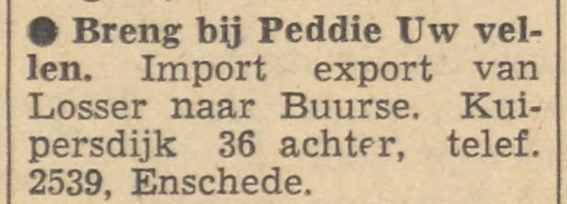 Kuipersdijk 36 Peddie advertentie Tubantia 29-12-1959.jpg