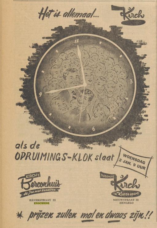 Haverstraat 23 Kirch's Berconhuis advertentie Tubantia 28-12-1956.jpg