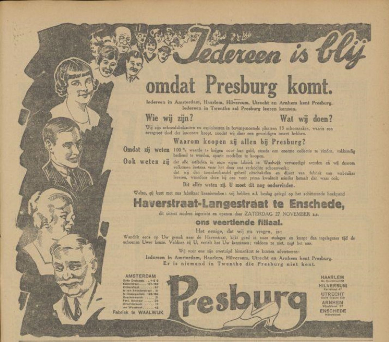 Haverstraat Langestraat Presburg Schoenen advertentie Tubantia 26-11-1926.jpg