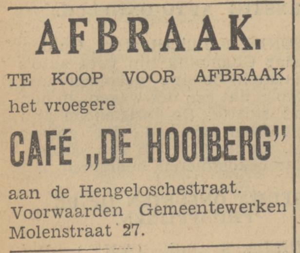 Hengelosestraat 79 afbraak cafe De Hooiberg advertentie Tubantia 9-7-1935.jpg