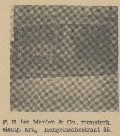 Hengelosestraat 35 F.E. ter Meulen, monsterk. electr. art., krantenfoto Tubantia 19-6-1934.jpg