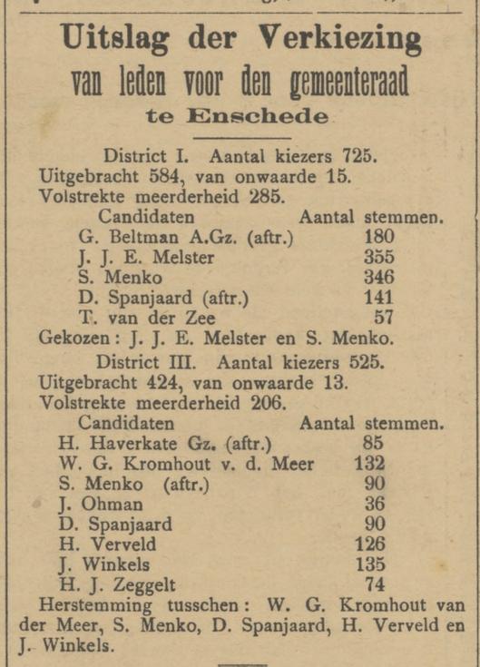 H. Verveld lid gemeenteraad krantenbericht Tubantia 14-7-1897.jpg