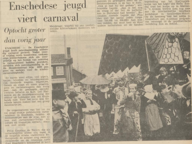 Dr. Benthemstraat carnavalsoptocht krantenbericht Tubantia 6-2-1967.jpg