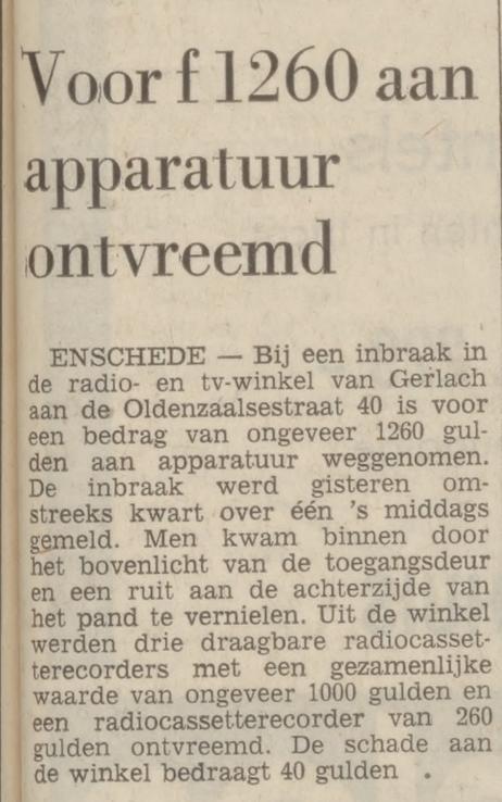 Oldenzaalsestraat 40 tv winkels Gerlach krantenbericht Tubantia 27-2-1973.jpg