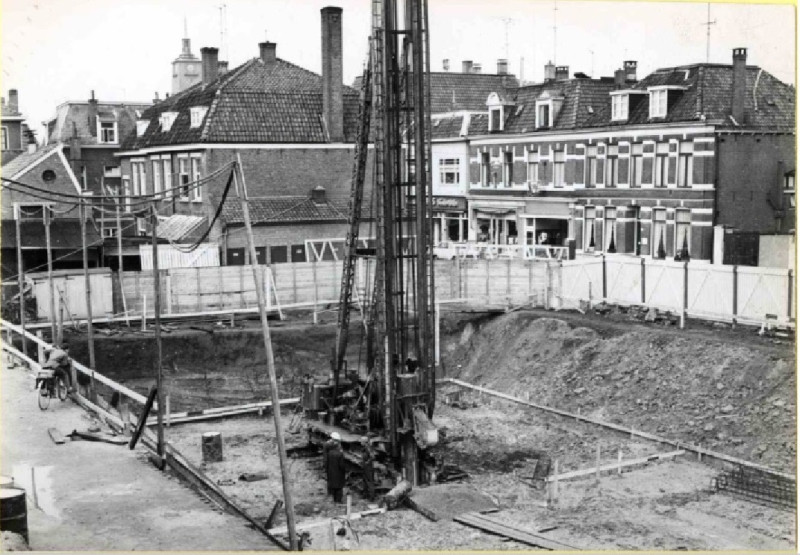 Gronausestraat 58 Begin nieuwbouw Espoortflat 16-9-1964.jpg