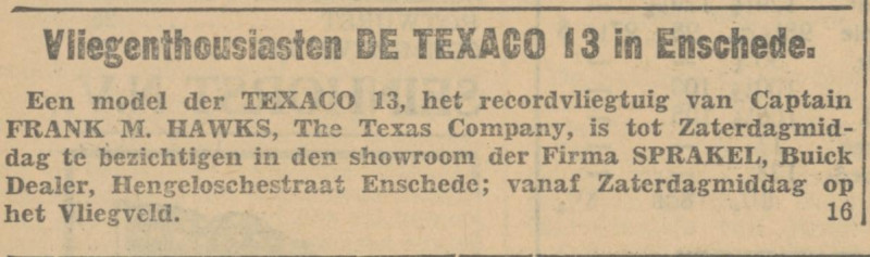 Hengelosestraat 7a Garage Sprakel advertentie Tubantia 28-8-1931.jpg