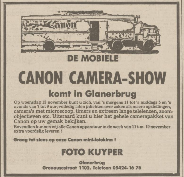 Gronausestraat 1102 Glanerbrug Foto Kuyper advertentie Tubantia 11-11-1974.jpg
