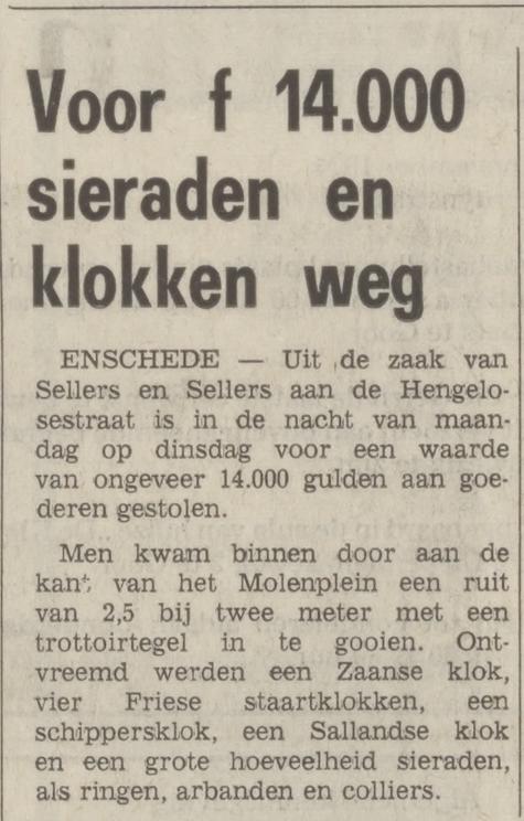 Hengelosestraat 24 Sellers & Sellers krantenbericht Tubantia 13-11-1974.jpg