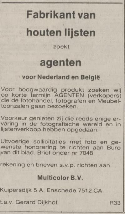 Kuipersdijk 5a fotozaak Gerard Dijkhof Multicolor advertentie Algemeen Dagblad 16-9-1978.jpg