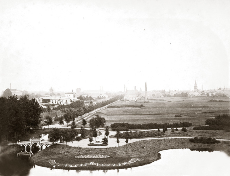 Volkspark in 1880 de stad lijkt en is hier nog ver weg. © commissie van beheer Volkspark.jpg