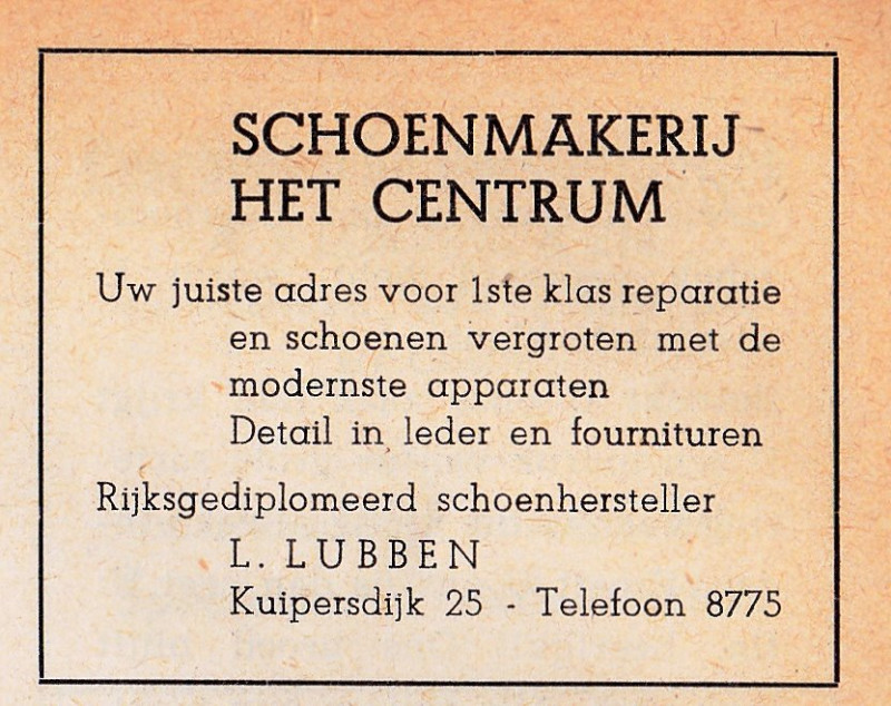 Kuipersdijk 25 L. Lubben Schoenmakerij Het Centrum.jpg