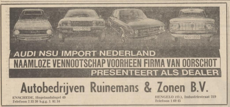 Hogelandsingel 49 Autobedrijf Ruinemans & Zonen advertentie Tubantia 7-2-1973.jpg
