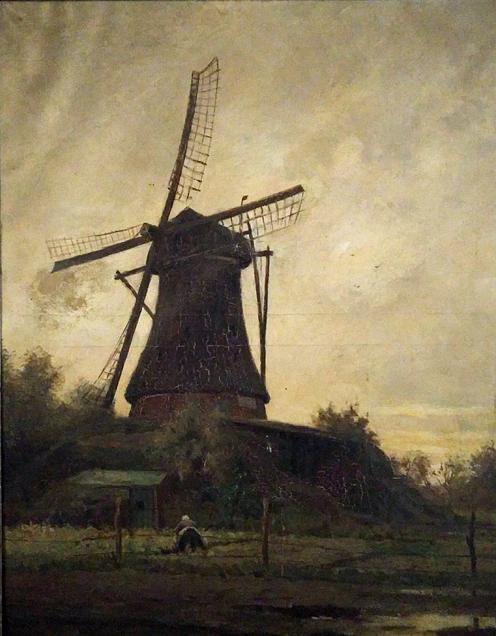 Windmolenweg Boekelo schilderij Gerard Krol molen van F. Börgeling..jpg