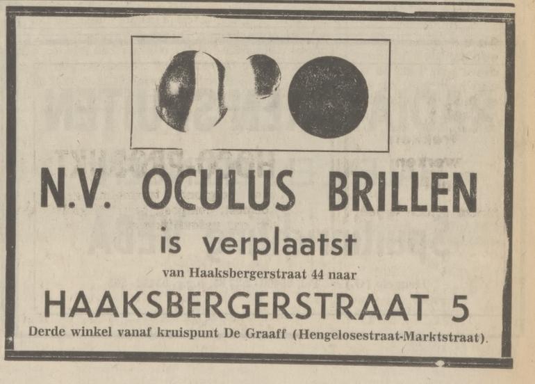 Haaksbergerstraat 5 Oculus Brillen advertentie Tubantia 7-8-1971.jpg
