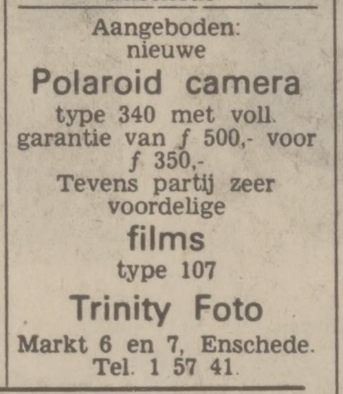 Markt 6-7 Trinity Foto advertentie Tubantia 10-2-1975.jpg