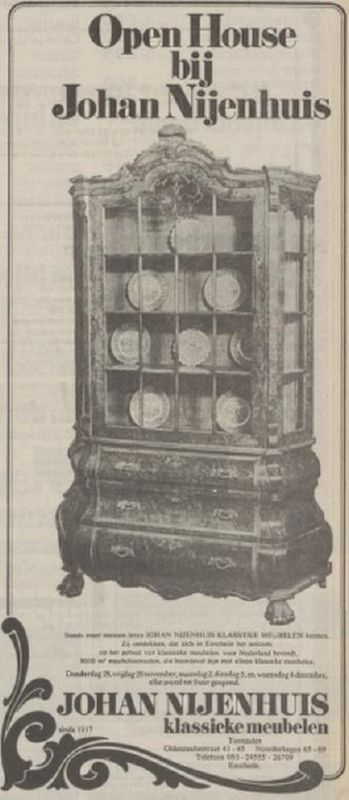 Oldenzaalsestraat 41-43 Johan Nijenhuis meubelen advertentie Tubantia 27-11-1974.jpg