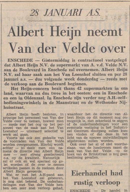 Boulevard 1945-335 Albert Heijn krantenbericht Tubantia 19-1-1965.jpg