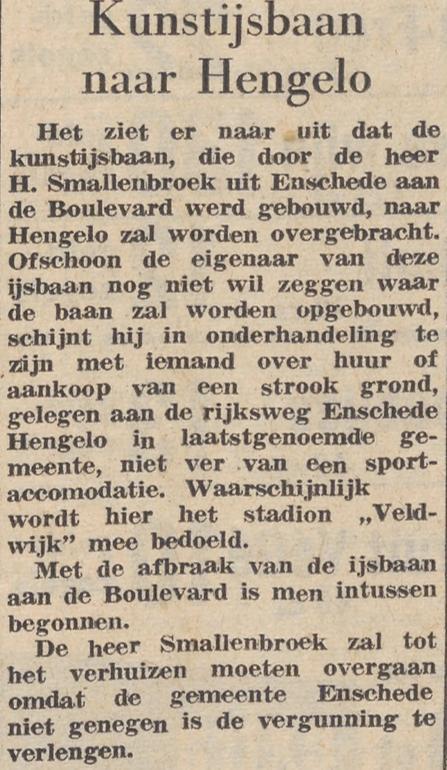 Boulevard 1945-374 kunstijsbaan afgebroken krantenbericht Tubantia 11-5-1960.jpg