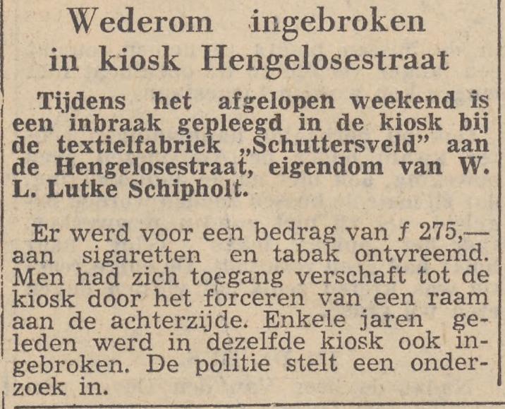 Hengelosestraat 135 kiosk W.L. Lutje Schipholt krantenbericht Tubantia 29-5-1956.jpg