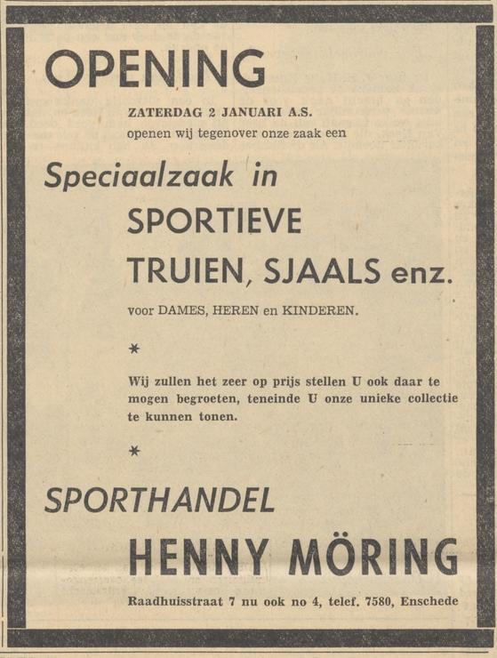 Raadhuisstraat 4 sporthandel Henny Möring advertentie Tubantia 31-12-1959.jpg