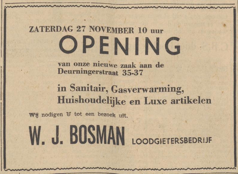 Deurningerstraat 35-37 loodgietersbedrijf W.J. Bosman advertentie Tubantia 25-11-1954.jpg