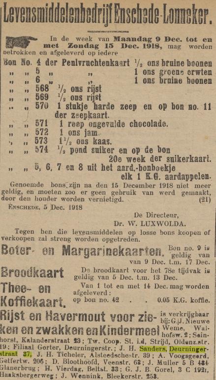 Deurningerstraat 37 J.H. Sanders advertentie Twentsche Courant 7-2-1918.jpg