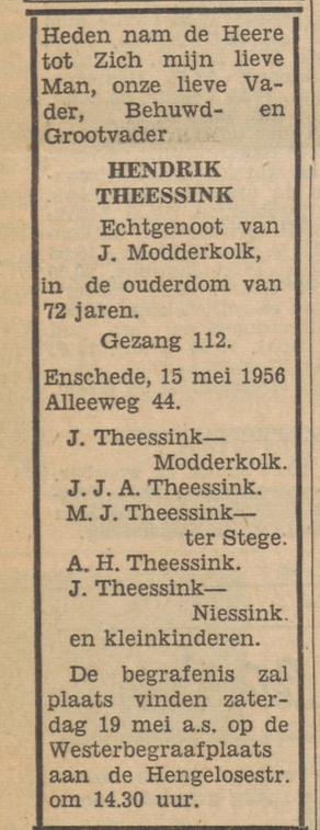 Alleeweg 44 H. Theesink overlijdensadvertentie Tubantia 16-5-1956.jpg