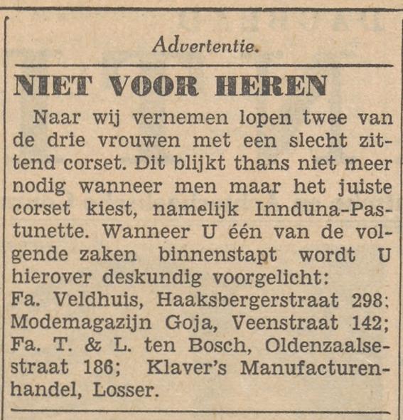 Oldenzaalsestraat 186 Fa. T. & L. ten Bosch advertentie Tubantia 20-5-1954.jpg