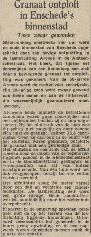 Alsteedsestraat 12-14 lasinrichting Arends krantenbericht De Waarheid 2-9-1949.jpg