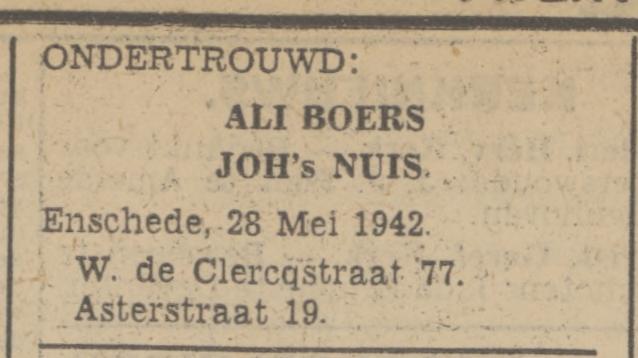 Asterstraat 19 Joh. Nuis advertentie Tubantia 28-5-1942.jpg