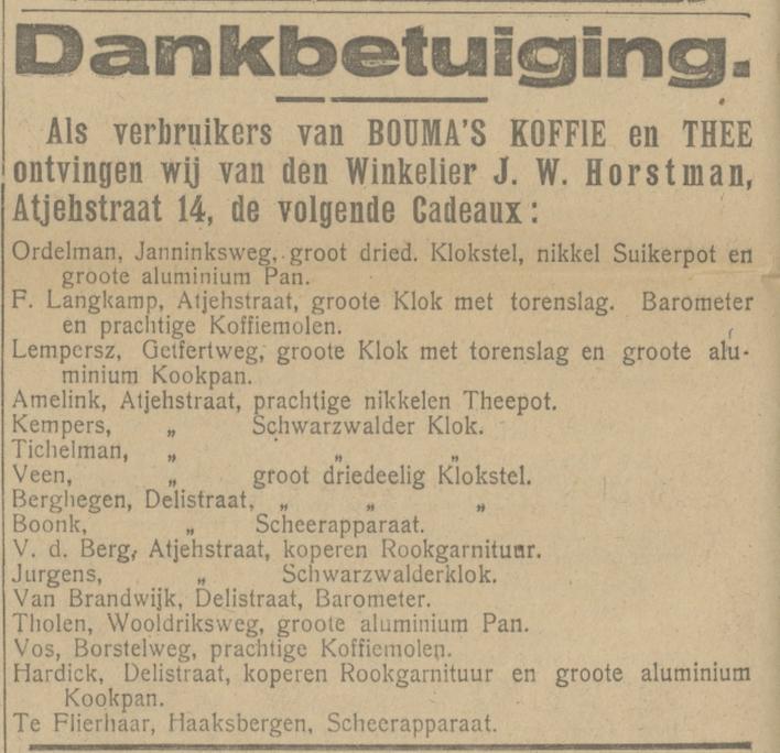 Atjehstraat 14 J.W. Horstman advertentie Tubantia 25-7-1922.jpg