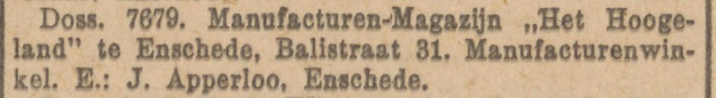 Balistraat 31 manufacturenwinkel  J. Apperloo krantenbericht 1-2-1930.jpg
