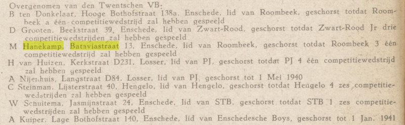 Bataviastraat 13 M. Hanekamp bericht Sportkroniek 14-12-1939.jpg